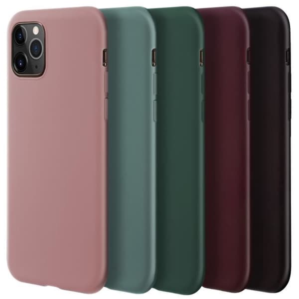 Moozy Minimalist Series Silikonfodral för Samsung S21, Samsung S21 5G, Grön - Matt finish, Smal Tunn TPU Cover Case