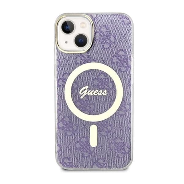 Guess 4G MagSafe - Fodral för iPhone 14 Plus (lila) - 3666339127206