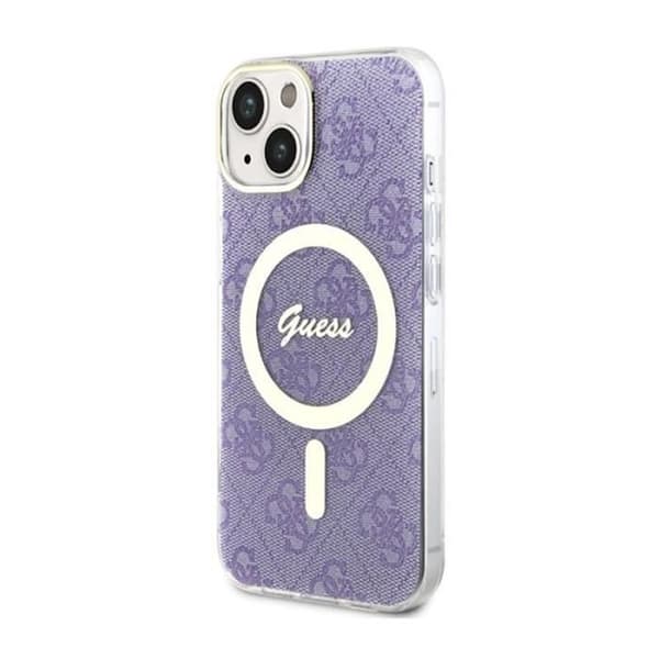 Guess 4G MagSafe - Fodral för iPhone 14 Plus (lila) - 3666339127206