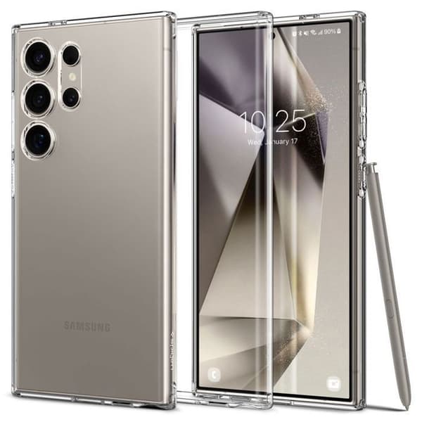 Telefonfodral - Spigen - Liquid Crystal - Transparent - Mjuk - Militärt skydd