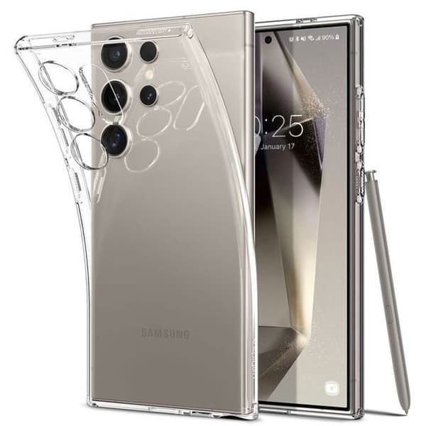 Telefonfodral - Spigen - Liquid Crystal - Transparent - Mjuk - Militärt skydd