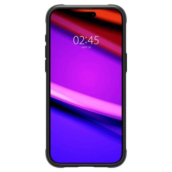 Skyddsfodral för iPhone 15 Pro - Spigen Rugged Armor MagFit - Svart