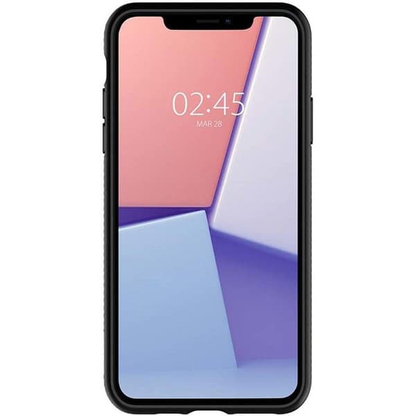 Skyddsfodral - Spigen - Liquid Air - Svart - Mjuk - Anti-chock / Anti-repa