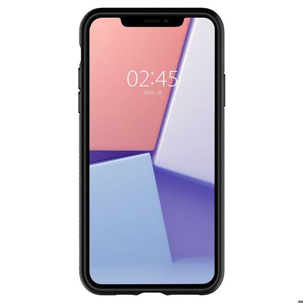 Skyddsfodral - Spigen - Liquid Air - Svart - Mjuk - Anti-chock / Anti-repa