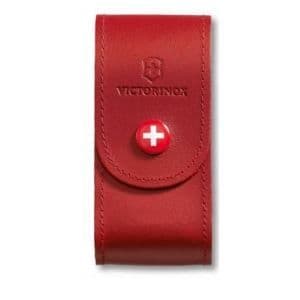 Läderfodral - Victorinox - 91mm - Röd - Mjuk - Kompatibel 15 till 23 delar