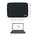 Miniatyrbild 4 av 4: Laptopfodral - WAYTEX - Universal upp till 15,6 tum - Mjuk neopren - Svart