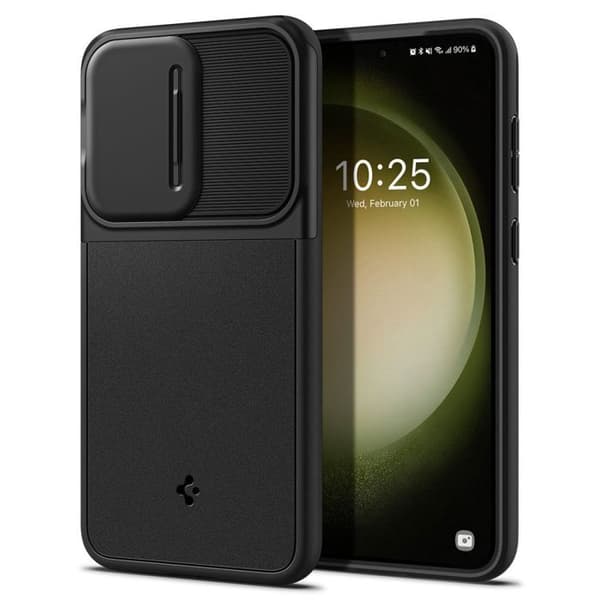 Spigen Optik Armor - Fodral för Samsung Galaxy S23 (svart) - 8809896741309