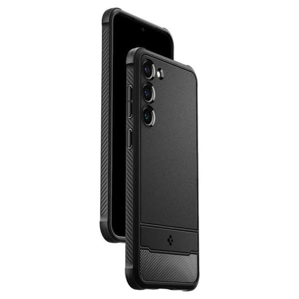Skyddsfodral - Spigen - Robust rustning - Mattsvart - TPU - Kompatibel Samsung Galaxy S23