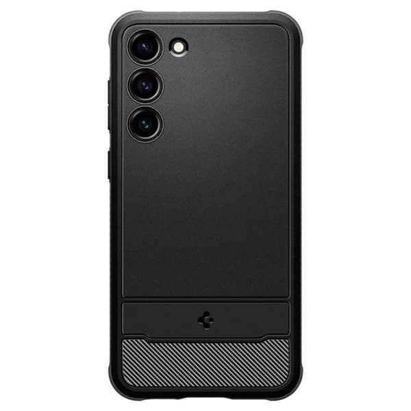 Skyddsfodral - Spigen - Robust rustning - Mattsvart - TPU - Kompatibel Samsung Galaxy S23