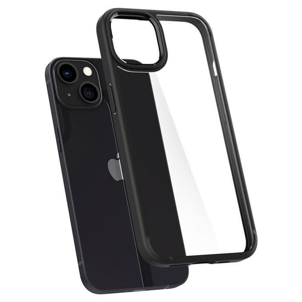 Coque för iPhone 13 - Spigen - Ultra Hybride - Silikon - Mjuk - Matt Svart