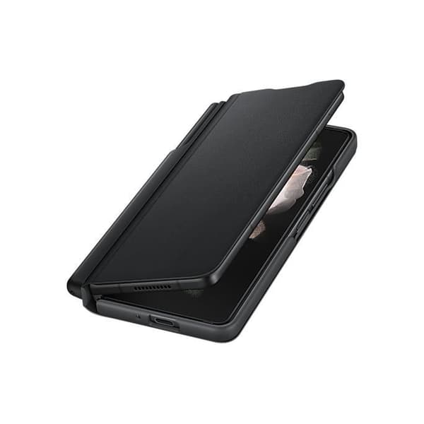 Läder Flip Fodral - Samsung - EF-FF92PCBEGEW - Svart - Kompatibel Galaxy Z Fold 3 - Flap