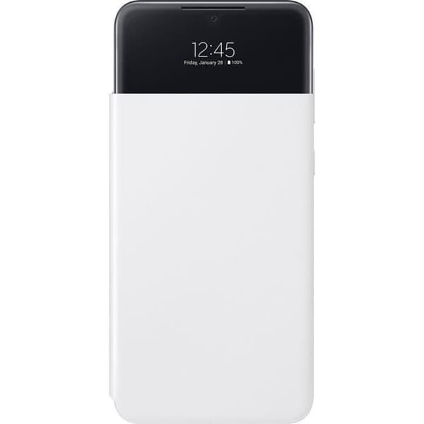 Flip Cover - Samsung - S View Wallet Cover A33 5G - Vit - Semi-rigid - Lock.