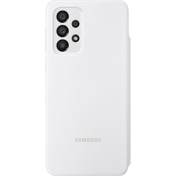 Flip Cover - Samsung - S View Wallet Cover A33 5G - Vit - Semi-rigid - Lock.
