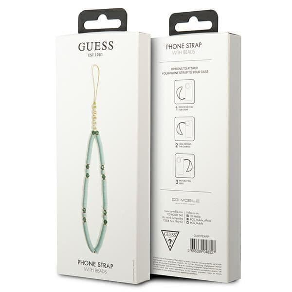 Guess Phone Strap Beads Heishi Blue - 3666339048327