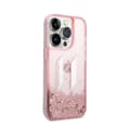 Miniatyrbild 4 av 4: Karl Lagerfeld Liquid Glitter Big Logo Case - Fodral för iPhone 14 Pro (Rosa) - 3666339085667