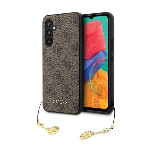 Telefonfodral - Guess phone bumper Samling av 4G berlocker - Samsung Galaxy S23 FE fodral (brunt)