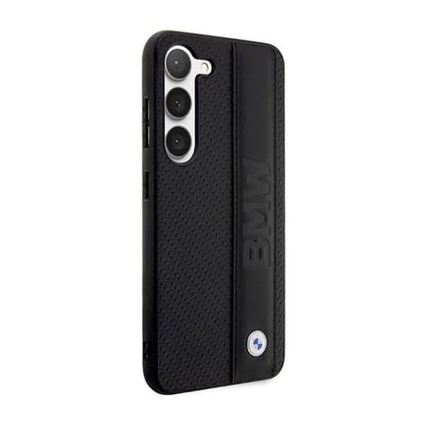 BMW Leather Textured -amp Stripe - Fodral till Samsung Galaxy S23 (svart) - 3666339114510