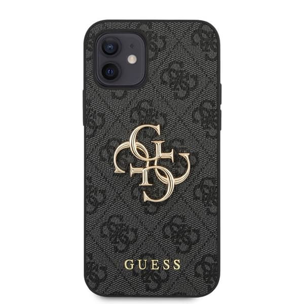 Gissa Coque de Protection för iPhone 12/12 Pro 6,1 GUHCP12M4GMGGR Grå 4G Big Metal Logo - 3666339004576