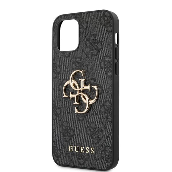 Gissa Coque de Protection för iPhone 12/12 Pro 6,1 GUHCP12M4GMGGR Grå 4G Big Metal Logo - 3666339004576