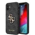 Miniatyrbild 2 av 6: Gissa Coque de Protection för iPhone 12/12 Pro 6,1 GUHCP12M4GMGGR Grå 4G Big Metal Logo - 3666339004576