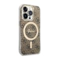 Miniatyrbild 3 av 4: Guess 4G MagSafe - Fodral för iPhone 14 Pro Max (Brun) - 3666339126902
