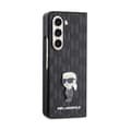 Miniatyrbild 5 av 6: Telefonfodral - Karl Lagerfeld - Galaxy Z Fold 5 - Saffiano - Monogram Ikonik Pin - Svart