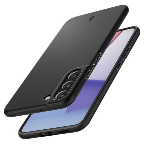 Fodral - SPIGEN - Thin Fit - Lättviktsskydd - Trådlös laddare kompatibel - Svart