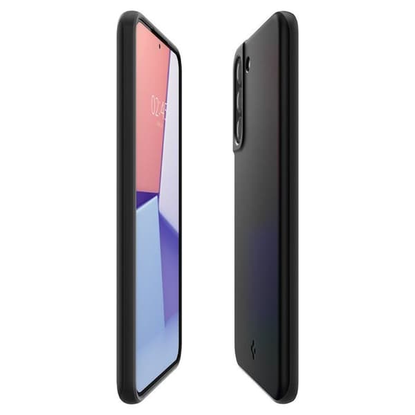 Fodral - SPIGEN - Thin Fit - Lättviktsskydd - Trådlös laddare kompatibel - Svart