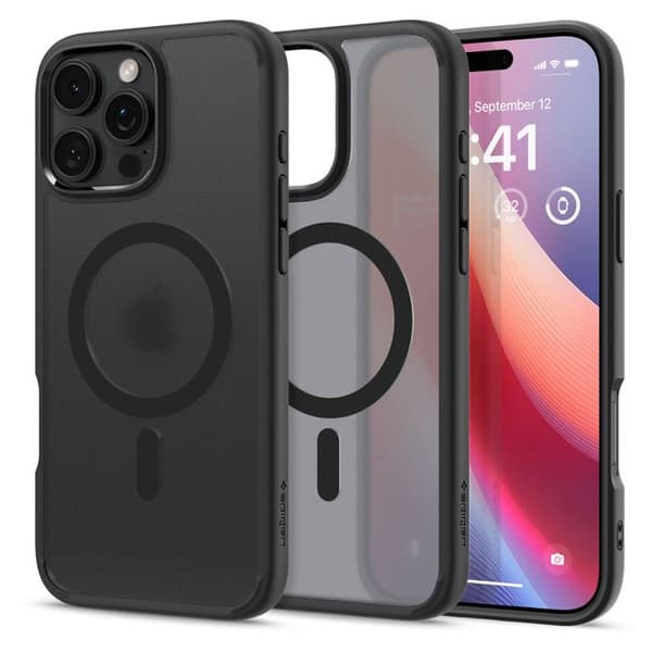 Skyddsfodral - Spigen - iPhone 16 Pro Max - Halvstyv - Frost Black - Elegant