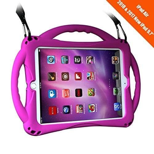 TopEsct iPad 9,7" 20182017 Edition-iPad Air Skyddsfodral Skyddsgrepp för barn Stötsäker iPad 9,7 tum (20182017 Edition)