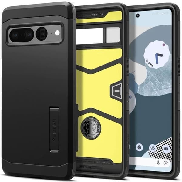 Coque - SPIGEN - Tough Armor - Google Pixel 7 Pro - Svart - Dubbel skydd - Semi-styv
