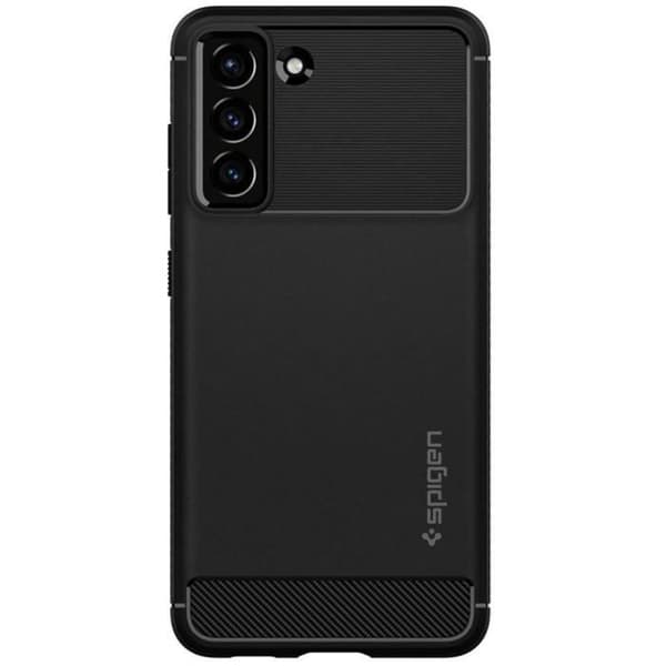 Fodral - SPIGEN - Robust rustning - Svart - Halkfri - Flexibel silikon