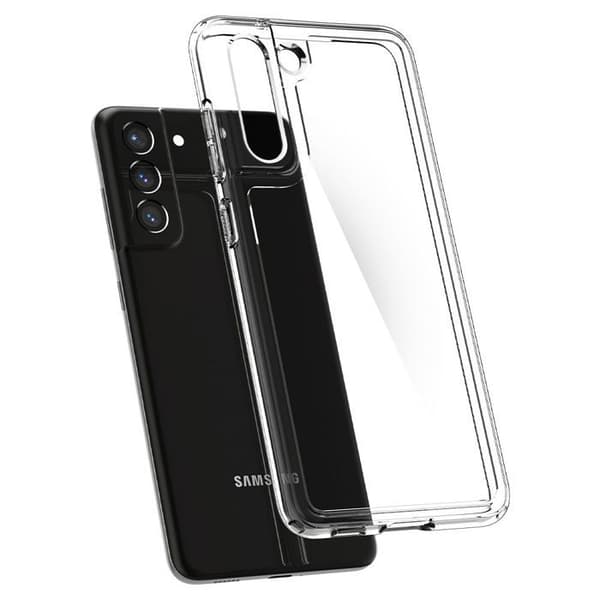 Fodral till Samsung Galaxy S21 FE - Spigen - Ultra Hybrid - Genomskinlig - Silikon - Stel