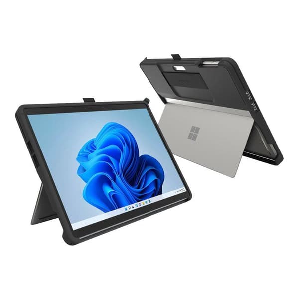 Robust fodral - Kensington - Surface Pro 9 - Militärt skydd - Självjusterande rem - Stylushållare