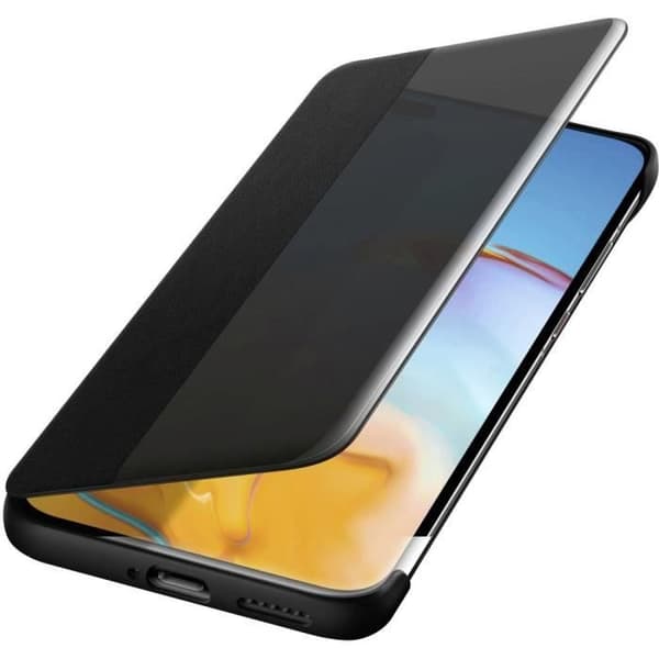 Plånboksfodral - HAMA - Smart View Flip Cover - Huawei P40 Pro - Syntetiskt läder - Svart