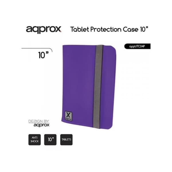 Skyddstablett Universell 7P - Ungefär - Lila - Kompatibel med 7" Tablets - Med Ställ - Textil