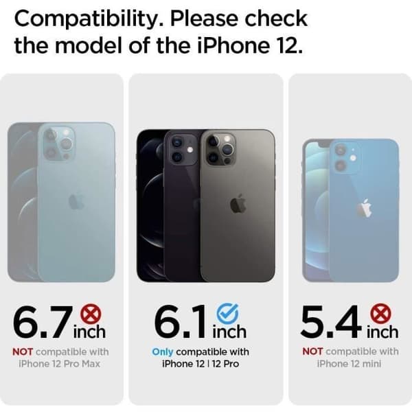 Skydd - Spigen - Liquid Air - Kompatibel med iPhone 12/12 Pro - Stötabsorberande - Marinblå silikon