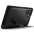 Miniatyrbild 2 av 4: Fodral - SPIGEN - Tuff rustning - Samsung Galaxy S22 Ultra - Svart - Robust skydd - Integrerat stativ