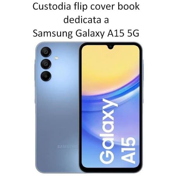 Omslag - fodral - strumpa Kabury fancy bok Fancy Book hölster FANCY Book hölster för SAMSUNG A15 5G svart