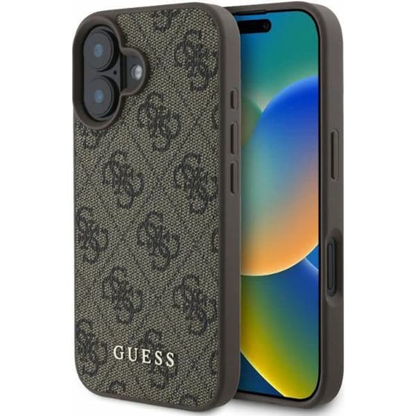 Skal till iPhone 16 Plus - Guess Hardcase 4G Classic (GUHCP16MG4GFBR) - Brun