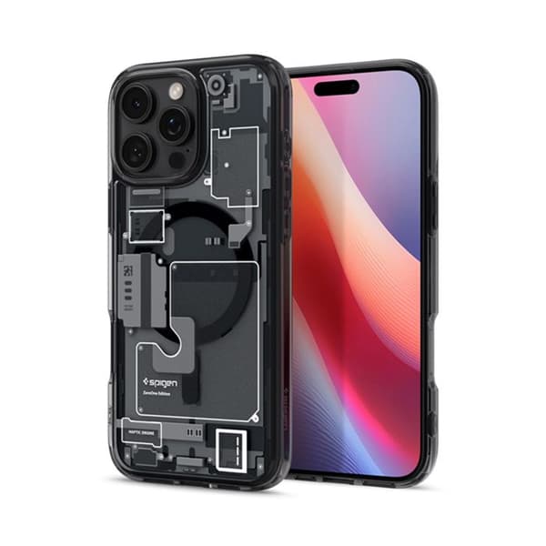 Skyddskal - Spigen - iPhone 16 Pro - Matt svart - Halvstyv - MagSafe