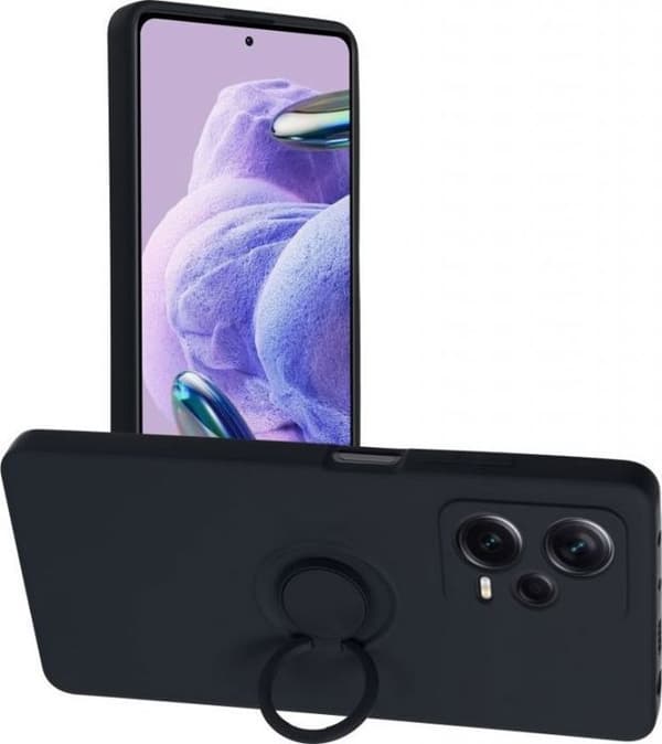 Coque telefon - bumper telefon OEM Coque SILIKONRING för XIAOMI Redmi NOTE 12 PRO+ 5G svart