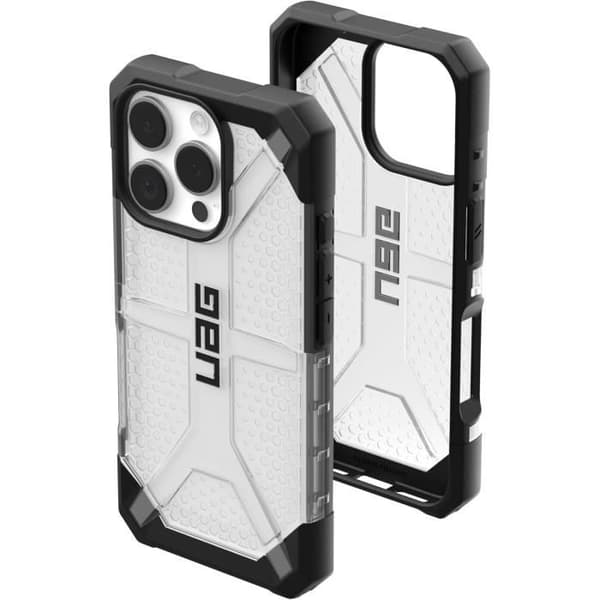 Skyddsskal - URBAN ARMOR GEAR - Plasma - Kompatibel med iPhone 16 Pro - Stötskydd - Transparent