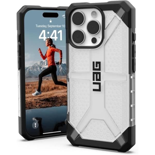 Skyddsskal - URBAN ARMOR GEAR - Plasma - Kompatibel med iPhone 16 Pro - Stötskydd - Transparent