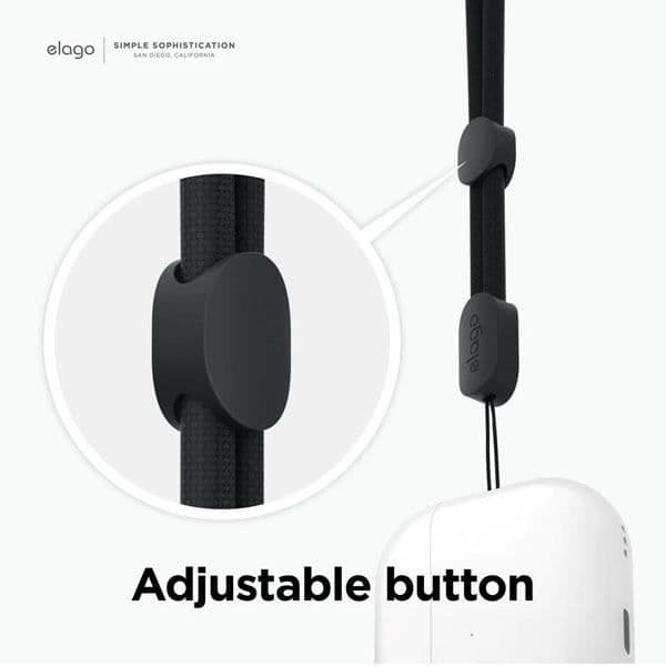 Elago genomskinligt fodral med nylonsnodd för AirPods Pro 2 Lavender