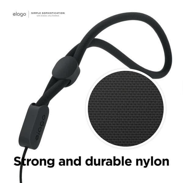 Elago genomskinligt fodral med nylonsnodd för AirPods Pro 2 Lavender