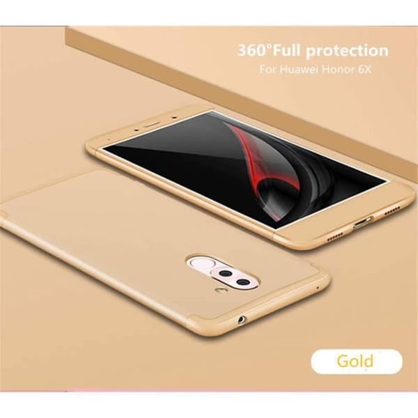 Coque - Huawei - Honor 6X - Ultra Slim - Skydd 360 grader - Matt Guld