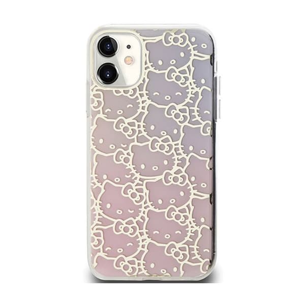 Mobilskal - Hello Kitty - iPhone 11 - IML Gradient Electrop - Kitty Head - Stötskydd