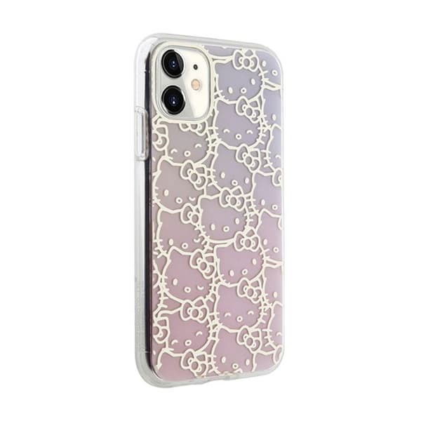 Mobilskal - Hello Kitty - iPhone 11 - IML Gradient Electrop - Kitty Head - Stötskydd