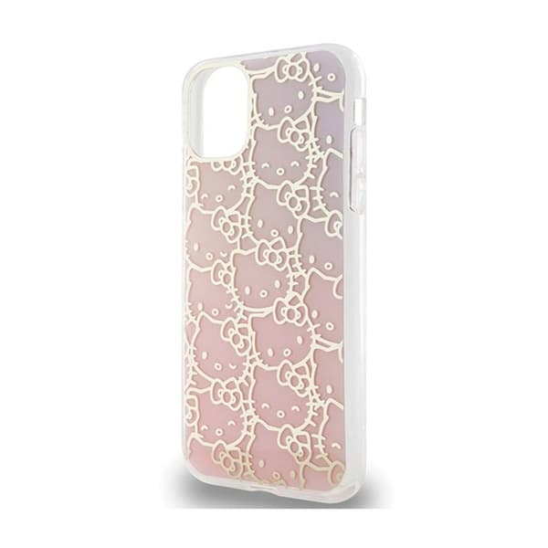 Mobilskal - Hello Kitty - iPhone 11 - IML Gradient Electrop - Kitty Head - Stötskydd